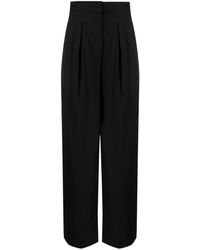 Remain - High-waisted Pleated Wide-leg Trousers - Lyst