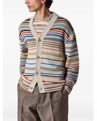 Paul Smith - Cairo Stripe Cotton-Blend Cardigan - Lyst