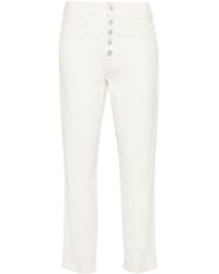 Dondup - Koons Cropped Straight-leg Trousers - Lyst