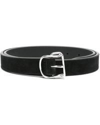 TOTEME - Suede Belt - Lyst