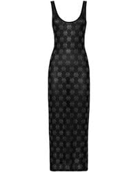 Philipp Plein - Long Dress Monogram Strass - Lyst