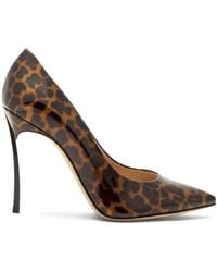 Casadei - Blade Leopard-Print Pumps - Lyst