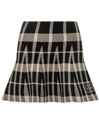 MSGM - Geruite Plooirok - Lyst