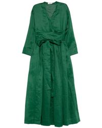 Max Mara - Camilla V-Neck Tie Dress - Lyst