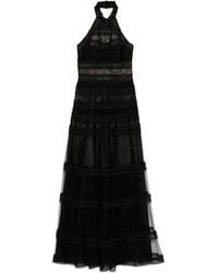 Saiid Kobeisy - Floral-Lace Long Dress - Lyst
