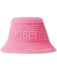 Burberry - Sombrero de pescador con logo bordado - Lyst