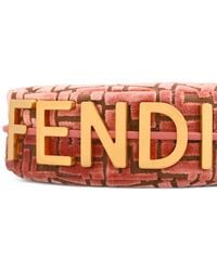 Fendi - Mini Graphy Jacquard-Tote Bag Aus Samt - Lyst