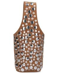 KHAITE - Livia Studded Suede Bucket Bag - Lyst