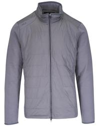 Ralph Lauren - Quilted-Panel Zip-Up Jacket - Lyst