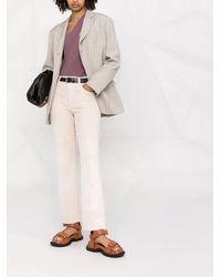 Closed - Vaqueros Capri De Talle Alto - Lyst