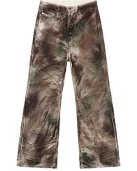 DIESEL - High-Waist-Hose Mit Geradem Bein - Lyst