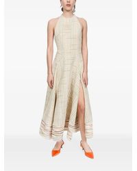 Rosie Assoulin - Check Halterneck Dress - Lyst