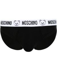 Moschino - Logo-waistband Jersey Briefs - Lyst