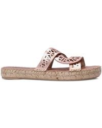 Karl Lagerfeld - Souk Interlok Loop Espadrille Slides - Lyst