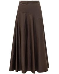 BOSS - Belted A-Line Skirt - Lyst