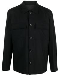 Lardini - Flap-pockets Wool-blend Shirt - Lyst