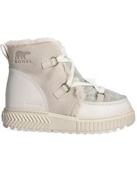 Sorel - Ona Ave Faux-Fur Trim Lace-Up Boots - Lyst