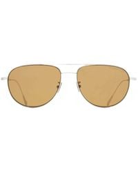 Cutler and Gross - Oval-Frame Sunglasses - Lyst