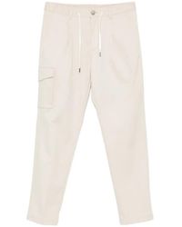 Herno - Drawstring-Waistband Cargo-Pocket Trousers - Lyst