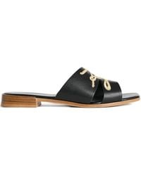 Karl Lagerfeld - Leather Slides - Lyst