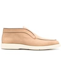 Santoni - Leather Slip-On Boots - Lyst