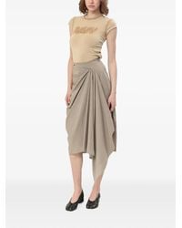 Entire studios - Fleur Asymmetrical Draped Skirt - Lyst
