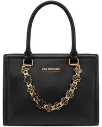 Love Moschino - Chain-Link Detailing Tote Bag - Lyst
