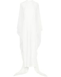 Alberta Ferretti - Semi-Sheer Maxi Dress - Lyst