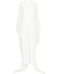 Alberta Ferretti - Semi-Sheer Maxi Dress - Lyst