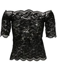 Rabanne - Top in pizzo - Lyst