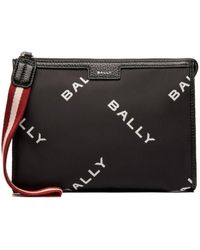 Bally - Logo-print Clutch Bag - Lyst