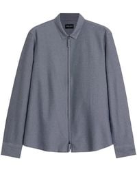 Giorgio Armani - Chevron-Pattern Shirt - Lyst