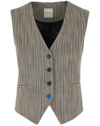 Paul Smith - Herringbone Waistcoat With Contrast Back - Lyst