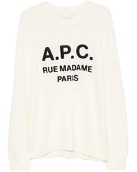 A.P.C. - Maurice Logo-Embroidered Sweater - Lyst