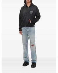 Represent - Logo-Print Zip-Up Hoodie - Lyst