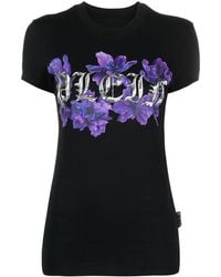 Philipp Plein - Logo-Print Short-Sleeved T-Shirt - Lyst