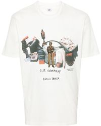 C.P. Company - T-shirt Met Grafische Print - Lyst