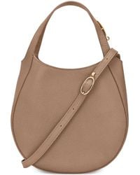Longchamp - Small Grained-Leather Handbag - Lyst