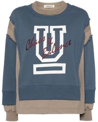 Undercover - Contrast-Panel Cotton Sweatshirt - Lyst