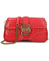 Just Cavalli - Satchel-Tasche Mit Kroko-Effekt - Lyst