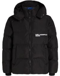 Karl Lagerfeld - Doudoune À Capuche - Lyst