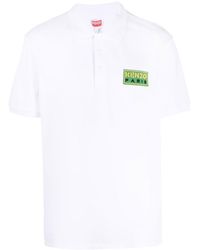 KENZO - Poloshirt mit Logo-Patch - Lyst