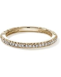 John Hardy - 14Kt Jh Essential Gelbgoldring Mit Diamanten - Lyst
