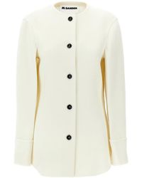 Jil Sander - Mantel aus Wolle - Lyst