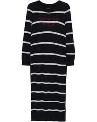 Marc O' Polo - Stripe-Pattern Crew-Neck Midi Dress - Lyst