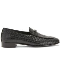 Giuseppe Zanotti - Rudolph Embossed Leather Loafers - Lyst