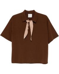 forte_forte - Tie-Detail Polo Top - Lyst