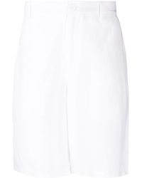 ARMANI EXCHANGE - Linen Bermuda Shorts - Lyst