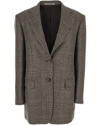 Tagliatore - Cecily Checked Single-Breasted Blazer - Lyst