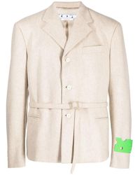Off-White c/o Virgil Abloh - Buckle-Fastened Single-Breasted Blazer - Lyst